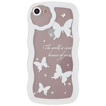 Voor iPhone 7/8 4.7 inch/SE (2020)/SE (2022) Golvende Edge Glanzend patroon bedrukt Soft TPU Telefoon Case Achterkant