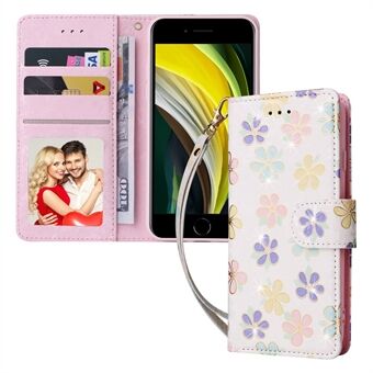 Voor iPhone 7 / 8 4,7 inch / SE (2020) / SE (2022) Gelakt PU-leer Hoes RFID Blocking Wallet Stand Magnetische sluiting Cover