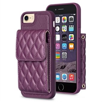 BF22-stijl kaarthouderhoesje voor iPhone 6 / iPhone 6S / iPhone 7 / iPhone 8 / iPhone SE 2020/2022, standaard PU-leer gecoate TPU-telefoonhoes