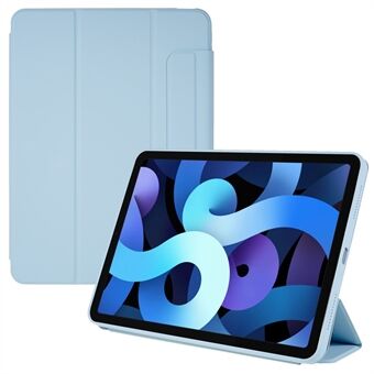 Afneembare 2-in-1 tablethoes voor iPad Air (2022) / (2020), driebladige Stand PU-lederen hoes Magnetische absorptie TPU + acrylschaal met cameraframe