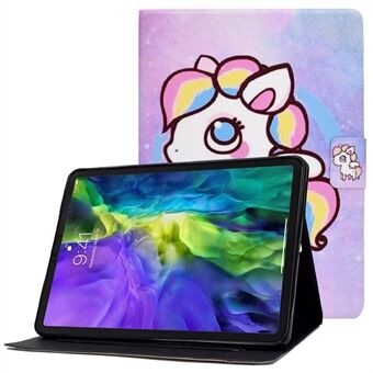 Voor iPad Pro 11-inch (2018) / (2020) / Air (2020) / (2022) Patroonafdrukken PU-leer Flip Case Kaartsleuven Stand Magnetische sluiting Stiksels Cover