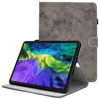 Voor iPad Pro 11-inch (2018) / (2020) / Air (2020) / (2022) Doek Textuur Stand Effen kleur PU-leer Scratch Flip magnetische hoes met kaarthouder