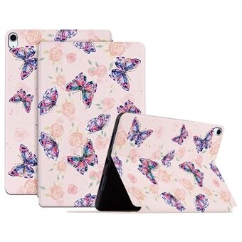 Voor iPad Air (2020)/Air (2022) Anti-drop Folio Flip Cover Butterfly bedrukte beschermende tablethoes met Stand