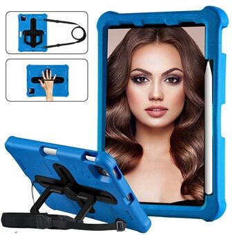 EVA+PC-tablethoes voor iPad Air (2020) / (2022) / iPad Pro 11 (2018) / (2020) / (2021) / (2022) , Draaibare handgreep Kickstand Cover met schouderband