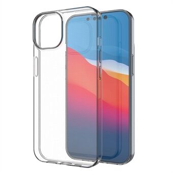 Transparante telefoonhoes voor iPhone 14 6,1 inch, ultradunne anti-valbescherming TPU-achterkant