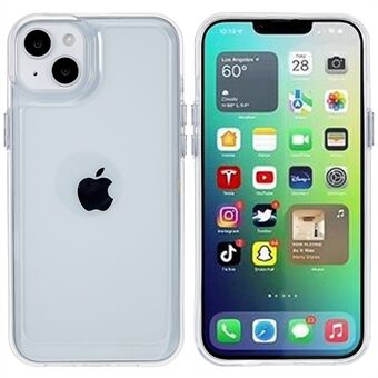 Voor iPhone 14 6.1 inch Anti-val PC + TPU Telefoon Case Hoge Transparantie Mobiele Telefoon Beschermhoes: