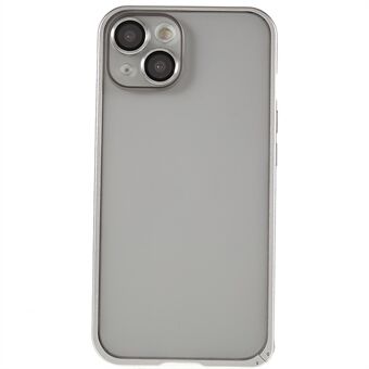 Voor iPhone 14 Spring Buckle Metal Series Matte PC Back Protective Phone Case Metal Frame Drop Protection Cover