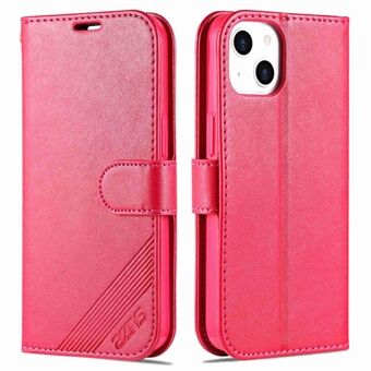 AZNS Voor iPhone 14 6.1 inch Schokbestendig PU Lederen Flip Wallet Case Magnetische Sluiting Telefoon Cover Stand