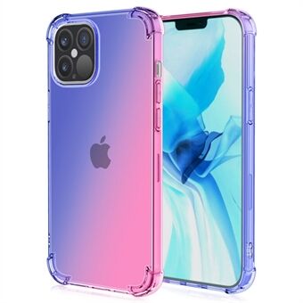 Voor iPhone 14 6.1 inch Gradiënt Ontwerp Anti-valbescherming TPU Zachte Edge Bumper met Versterkte Hoeken Mobiele Telefoon Cover