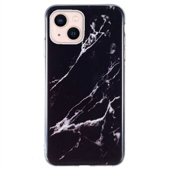 IMD Marble Pattern TPU Case voor iPhone 14 6,1 inch, slijtvaste, goed beschermde mobiele telefoonhoes