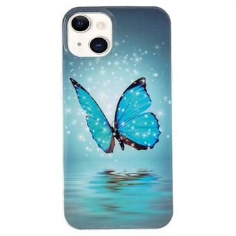 Voor iPhone 14 6.1 inch Lichtgevende Noctilucent Patroon Ontwerp IMD Achterkant Soft TPU Case Anti- Scratch Anti-slijtage Telefoon Case