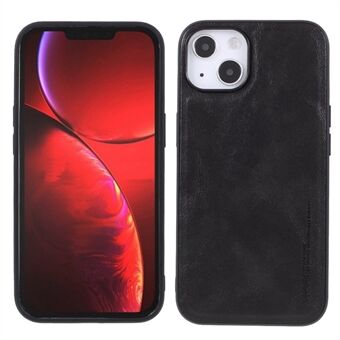 X-LEVEL Telefoon Case voor iPhone 14 6.1 inch Bojue-3 Serie Anti- Scratch PU Leer Gecoat TPU Beschermende Achterkant