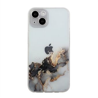 Embossing Marble Pattern Case voor iPhone 14 6,1 inch, Schokbestendig Slijtvaste TPU Mobiele Telefoon Cover