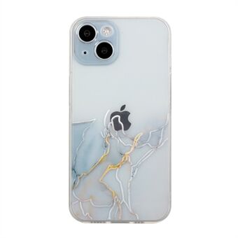 Embossing Marble Pattern Case voor iPhone 14 6,1 inch, Schokbestendig Slijtvaste TPU Mobiele Telefoon Cover