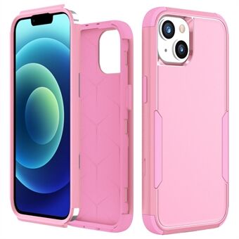 Voor iPhone 14 6.1 inch Commuter Serie 3-in-1 TPU + PC Hybride Telefoon Case Anti-drop Beschermende Achterkant: