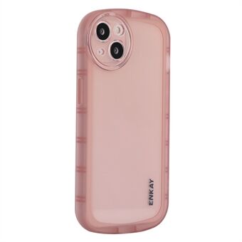 ENKAY HOED Prince Voor iPhone 14 6.1 inch Matte TPU Shockproof Doorschijnend anti- Scratch Dikker Edge Precieze Uitsparing Telefoon Case