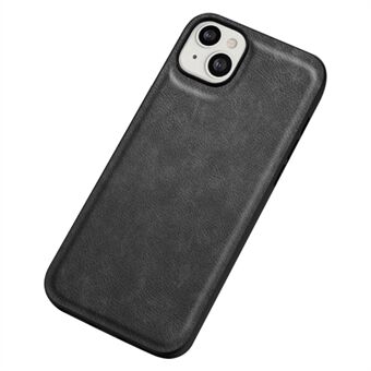 Voor iPhone 14 6.1 inch Retro beschermhoes Anti-val PU-leer gecoate TPU + pc-telefoonhoes: