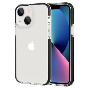 Tweekleurig ontwerp telefoonhoesje voor iPhone 14 6.1 inch, doorzichtige zachte TPU-hoes voor mobiele telefoon Scratch Shell