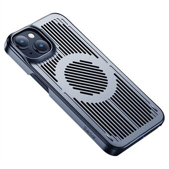 BENKS Voor iPhone 14 Mobiele Telefoon Beschermhoes Anti- Scratch Warmteafvoer Holle Smartphone Cover met Magnetische Metalen Plaat