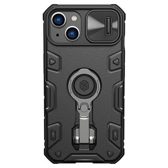 NILLKIN voor iPhone 14 CamShield Armor Pro Magnetische Telefoon Case Ring Houder Back Cover Kickstand met Sliding Camera Cover