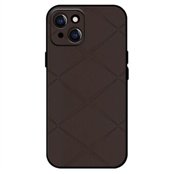 Voor iPhone 14 Hoesje PU Lederen Bekleed PC+TPU Hybride Telefoonhoesje