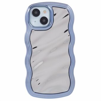 WT-serie voor iPhone 14 Hoes Golf Frame Krullende Vorm Antislip TPU Telefoonhoesje