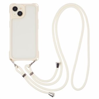 Voor iPhone 14 Hoes PC+TPU Schokbestendige Telefoon Achterkant Met Verstelbare Band