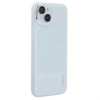 ENKAY HAT PRINCE Voor iPhone 14 Hoes Mat TPU Telefoonhoes met Lensfilm