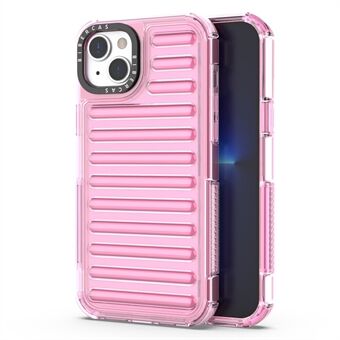 Voor iPhone 14 Hoesje Streep Design Antislip Afneembare TPU+PC Telefoonhoes