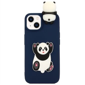 YX-serie voor iPhone 14 TPU + siliconen flexibele achterkant van de telefoon Case Leuke 3D Cartoon Design Drop-proof Cover