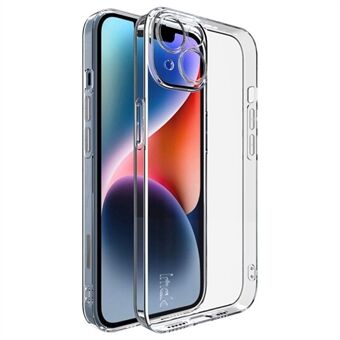 IMAK UX-5-serie voor iPhone 14 Clear Anti-stof telefoonhoesje Flexibele TPU-telefoonhoes Achterkant