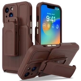 Explorer-serie voor iPhone 14 Afneembare achterclip Standaard telefoonhoes PC + TPU schokbestendige hybride hoes