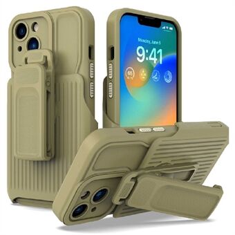 Explorer-serie voor iPhone 14 Afneembare achterclip Standaard telefoonhoes PC + TPU schokbestendige hybride hoes