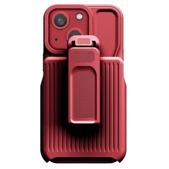 Explorer-serie voor iPhone 14 Afneembare achterclip Standaard telefoonhoes PC + TPU schokbestendige hybride hoes