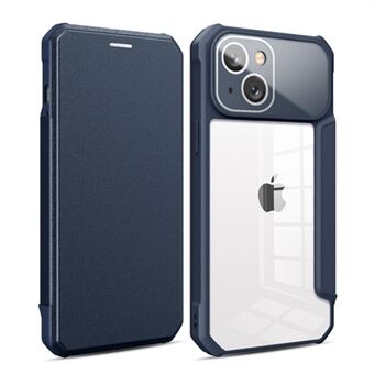 Voor iPhone 14 Zakelijke stijl Magnetische sluiting Telefoonhoes Kaarthouder PU-leer + TPU + pc- Stand Schokbestendige hoes