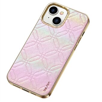 SULADA schokbestendig hoesje voor iPhone 14 Anti-drop telefoonhoes Galvaniseren PU-leer gecoat TPU + pc-telefoonhoes