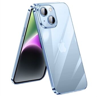 SULADA Shield Eye Series voor iPhone 14 Electroplating Phone Case Clear PC Soft TPU Allround lensbescherming Shockproof Cover