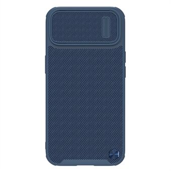 NILLKIN voor iPhone 14 Texture Pro Anti- Scratch telefoonhoes Anti-val beschermende telefoonhoes met cameraschuifbeschermer Ondersteuning magnetisch draadloos opladen