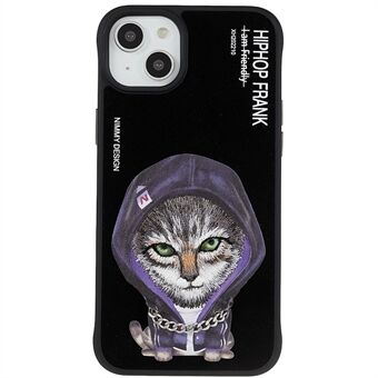 NIMMY Hip Hop Series voor iPhone 14 Beschermend telefoonhoesje PU-leer + pc + TPU mobiele telefoon achterkant