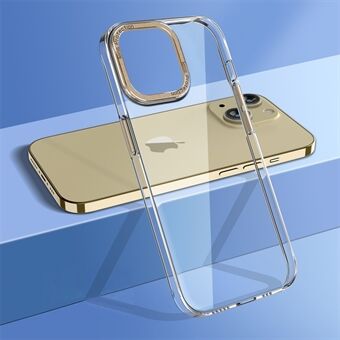 Voor iPhone 14 Scratch beschermende schaal, kristalheldere telefoonhoes Camerabeschermingsframe Harde pc-achterkant