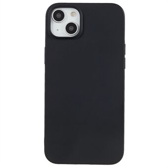 Zachte TPU telefoonhoes voor iPhone 14 / 13, matte afwerking anti- Scratch mobiele telefoon achterkant - zwart