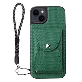 VILI TH Pouch-serie voor iPhone 14 Afneembare magnetische portemonnee-hoes PC + TPU + PU lederen telefoonhoes