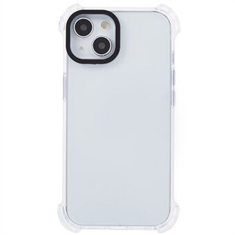 Voor iPhone 14 TPU Thicken Cover Four Corner Anti-drop telefoonhoes met lang koord