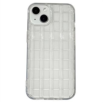 Voor iPhone 14 Geglazuurde tegeltextuur Telefoonhoes Scratch TPU-telefoonhoes