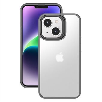 Voor iPhone 14 doorzichtige matte achterkant PC + TPU schokbestendig dun telefoonhoesje