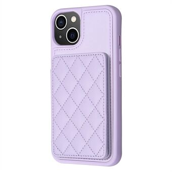 BF25 Voor iPhone 13 / 14 Kaartsleuven Kickstand Telefoonhoesje PU-leer Gecoate TPU Back Protector Cover