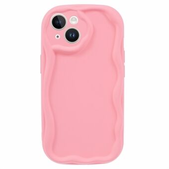 Voor iPhone 14 hoesje Flexibel TPU Rubberachtig Snoepkleurig Beschermend Telefoonhoesje