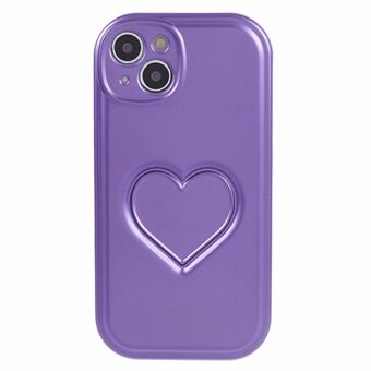 Voor iPhone 14 Hoes IMD 3D Effect Hartjes Telefoon TPU Hoesje