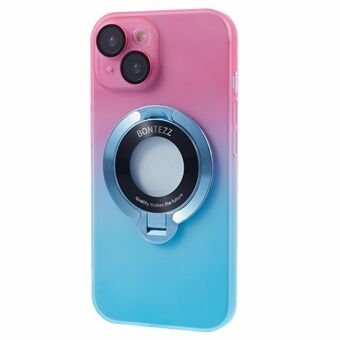 VOERO Voor iPhone 14 Hoes Kickstand Hard PC Telefoonhoes met Lens Film