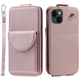 Voor iPhone 14 Hoesje Stand Kaartenhouder Leren Telefoonhoesje met Bandjes